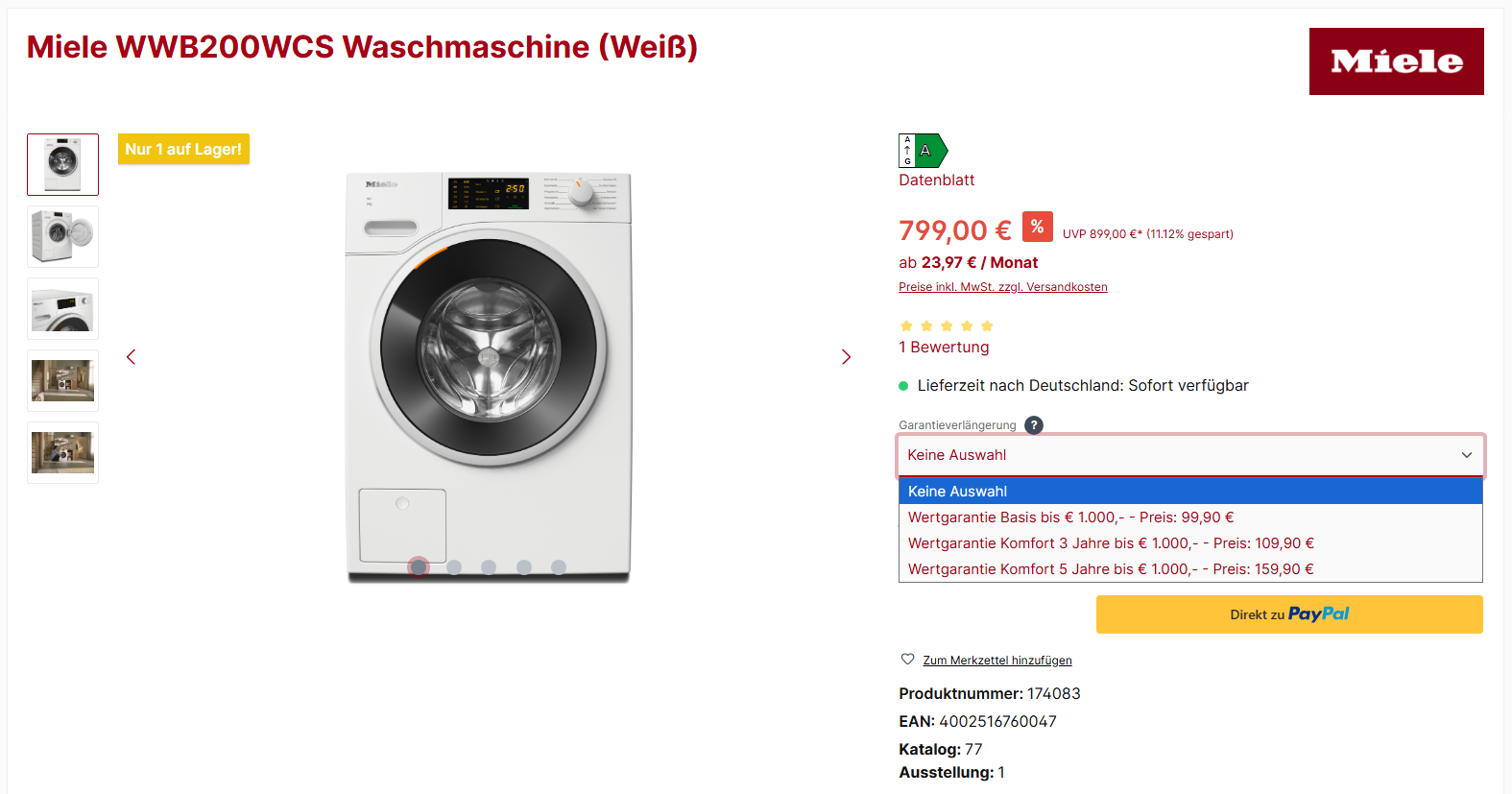 Wertgarantie Anleitung